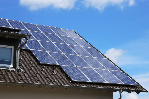 Single family house with solar system or photovoltaic system