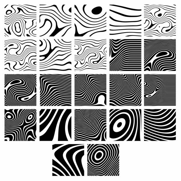 Abstract rippled lines pattern with wavy vibrant facture on background. Square format. Vector illustration EPS 10. Editable vector element for creating and graphic design. Social media template. Abstract rippled lines pattern with wavy vibrant facture on background. Square format. Vector illustration EPS 10. Editable vector element for creating and graphic design. Social media template. hyperspace stock illustrations