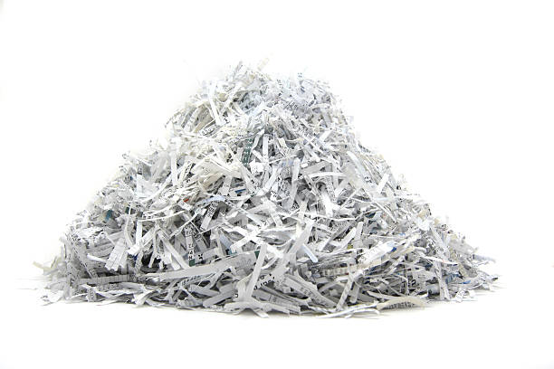 istock Isolated heap of shredded paper 131992492