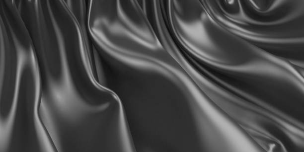 istock Abstract background luxury cloth. Smooth elegant black silk or satin 1319927831