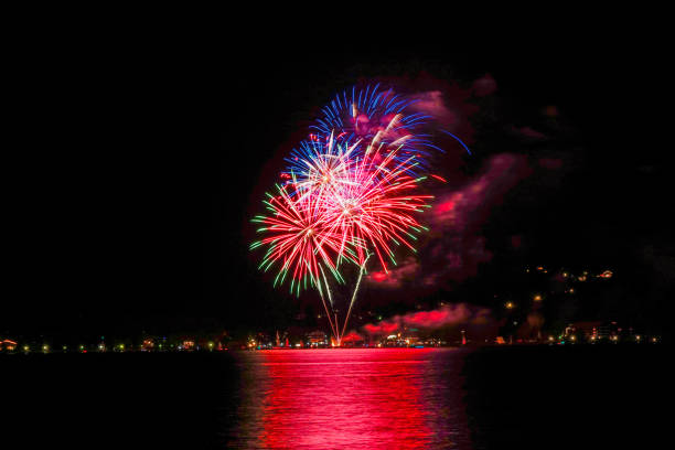 istock Fireworks in Bad Wiessee, Lake Tegernsee 1319931608
