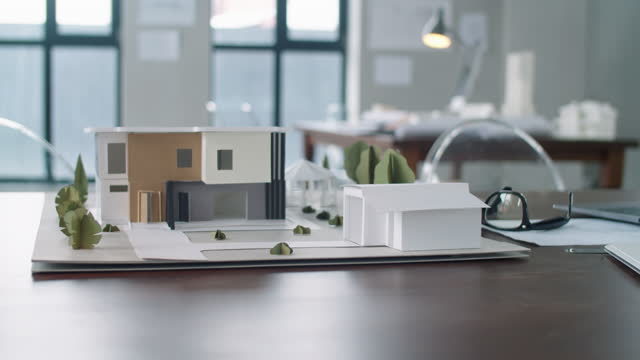 Architectural Model on Office Table