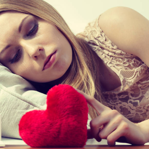 istock Sad woman on Valentines day 1319941030