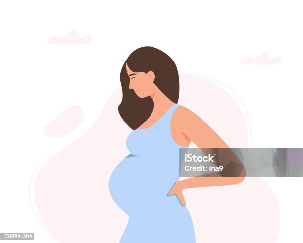 Happy Pregnant Woman Concept Healthcare Maternity Pregnancy Vector