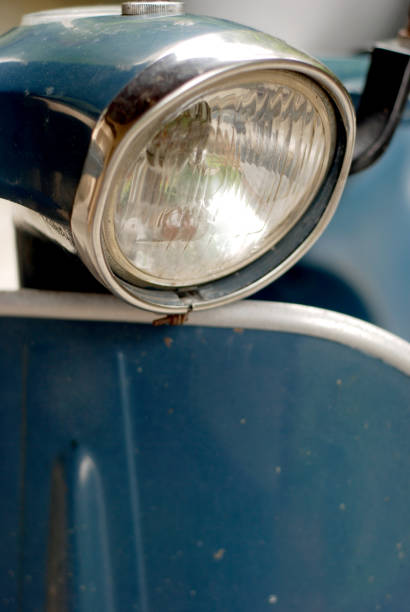 istock Old italian scooter closeup 131994320