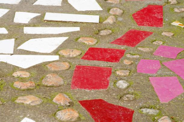 istock Away with colorful mosaic stones 1319944004