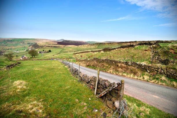 Peniston Crags near Haworth, Yorkshire.  These are the moors written about by Charlotte Bronte in the novel 'Wuthering Heights'.