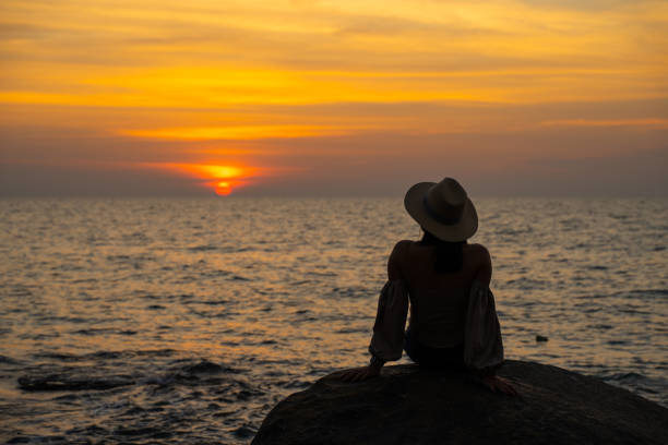 istock sit and watch the beautiful view at sunset time 1319945238