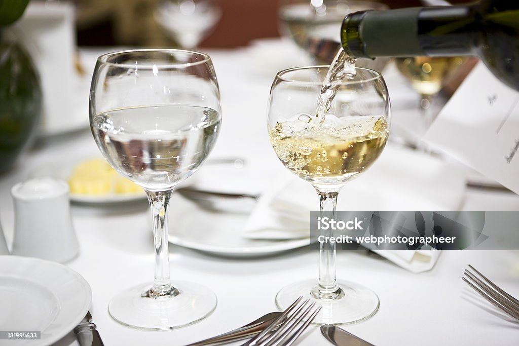 Verter de Vinho - Royalty-free Água Foto de stock