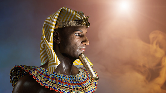 ancient Egyptian Pharaoh render 3d illustration