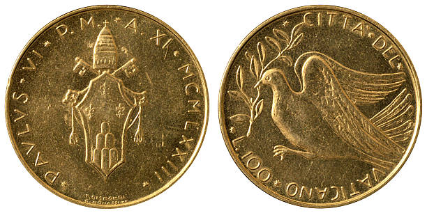 istock Coins Macro - 100 Vatican City Lire 131994745