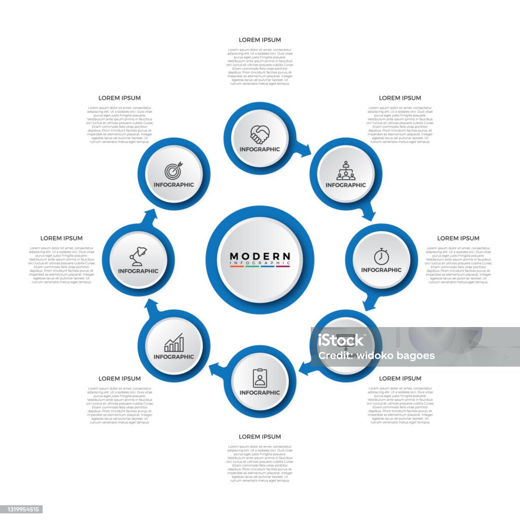Business Data Visualization Process Chart Abstract Elements Of Graph ...