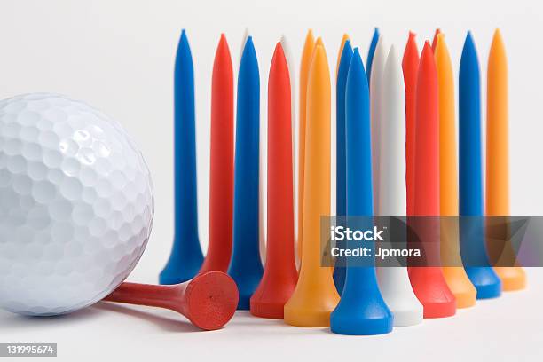 Ball Tees Stock Photo - Download Image Now - Colors, Golf, Golf Ball