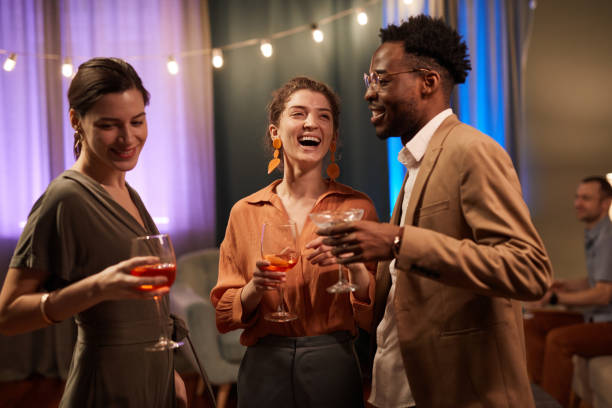 istock Friends Enjoying Party Indoors 1319959442