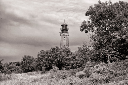 Lighthouse on the Greifswalder Oie, Mecklenburg Baltic Sea coast