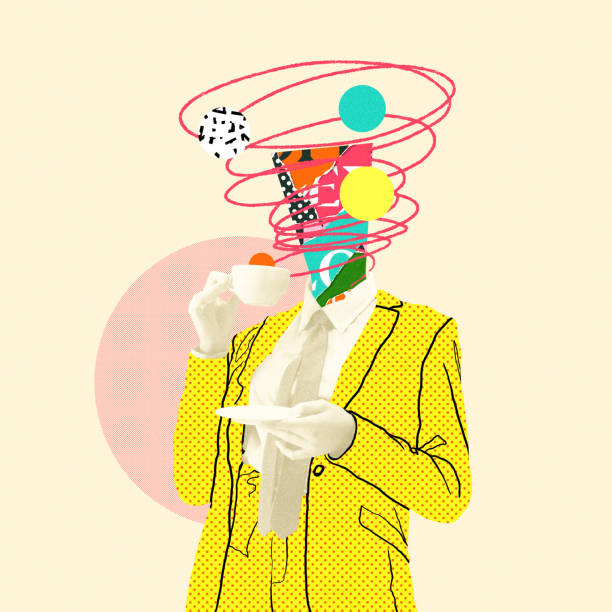 istock Modern design, contemporary art collage. Inspiration, idea, trendy urban magazine style. 1319963264