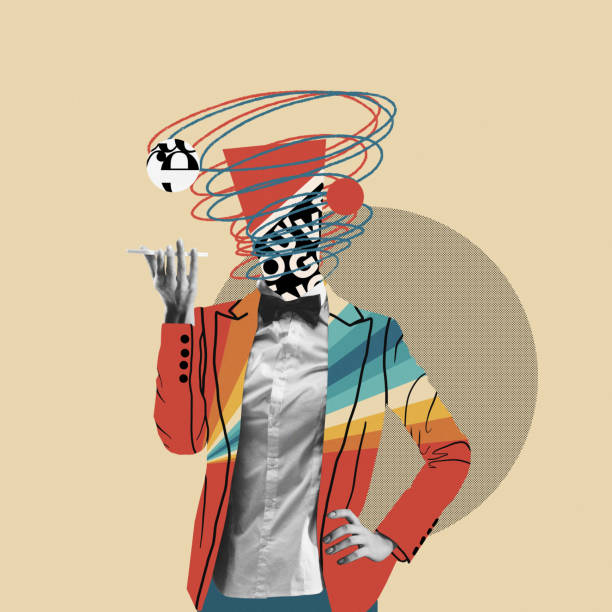 istock Modern design, contemporary art collage. Inspiration, idea, trendy urban magazine style. 1319963285