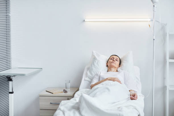 istock Patient lying at hospital 1319963413
