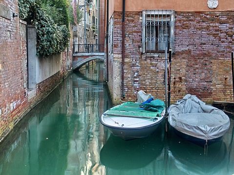 Reflections in the canals of Venice.