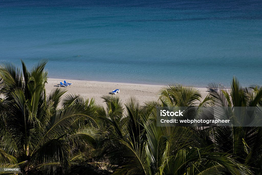 Vista da praia - Royalty-free Acampamento de Férias Foto de stock