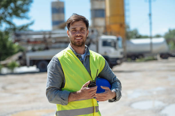 istock Portrait of engineer in factory 1319969954