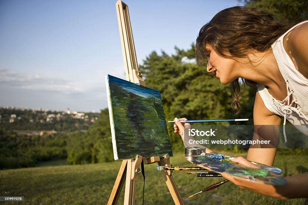 Pintura de paisagem XXL - Foto de stock de Exterior royalty-free