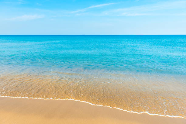 istock Blue sea water and sand beach 1319973674