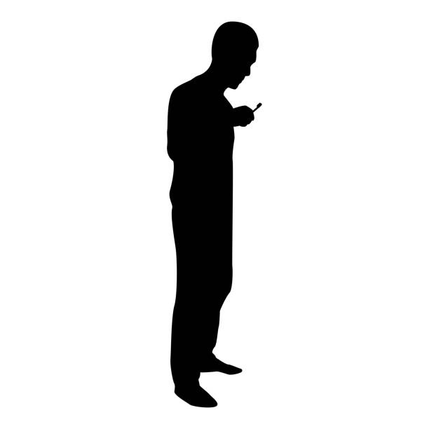 Silhouette man cleans teeth male brushing toothbrush hold in hand arm taking care health oral hygiene healthy lifestyle concept morning routine dentalcare black color vector illustration flat style image Silhouette man cleans teeth male brushing toothbrush hold in hand arm taking care health oral hygiene healthy lifestyle concept morning routine dentalcare black color vector illustration flat style simple image black man brushing teeth stock illustrations