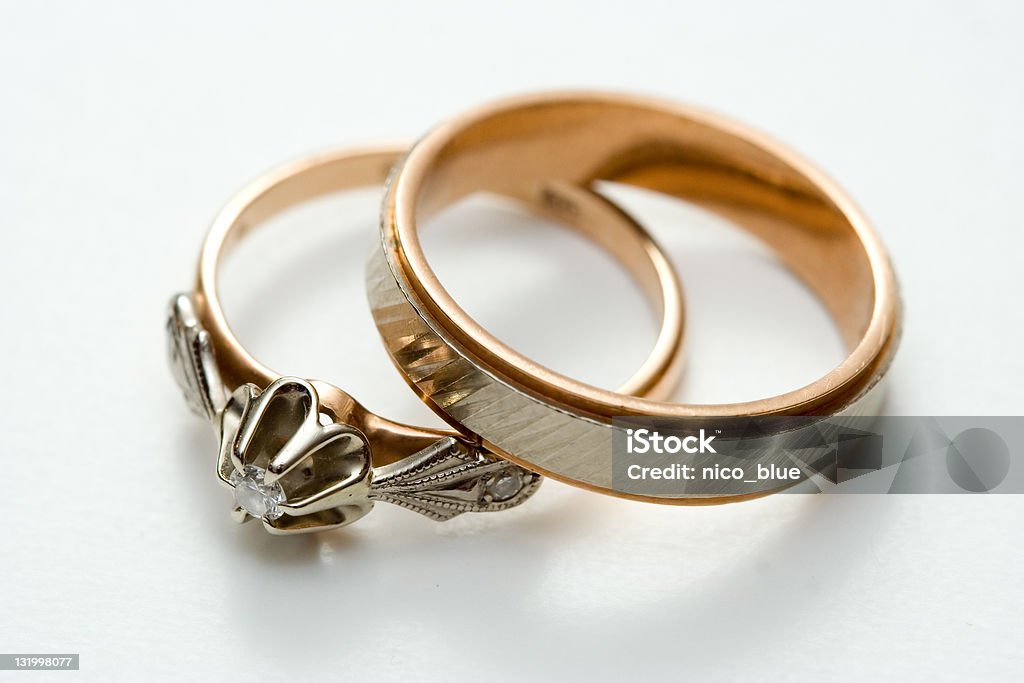 Alianças de casamento - Royalty-free Adulto Foto de stock