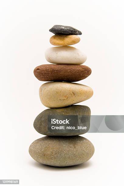 Zen Column Stock Photo - Download Image Now - Balance, Color Image, Cut Out