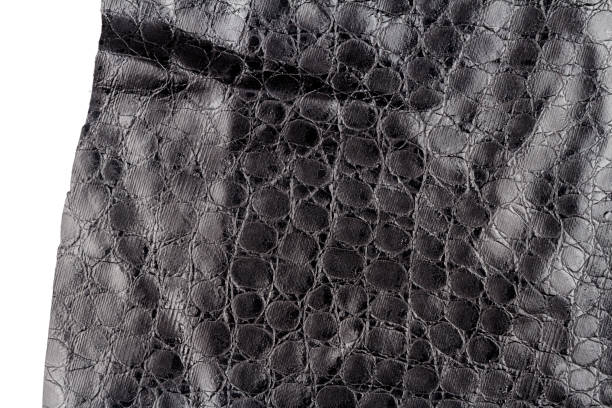 istock Piece of black artificial leather 1319982526