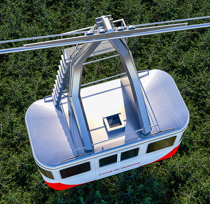 Luftaufnahme Der Mottaroneseilbahn Von Stresa Im Piemont Italien Unfall