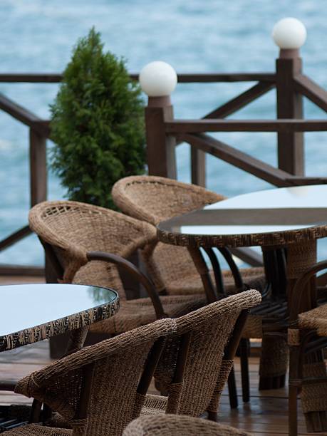 istock Cafe near sea 131998811