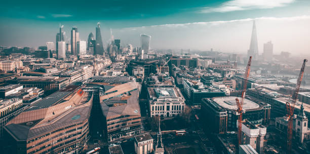 istock Rooftop view of London 1319989877