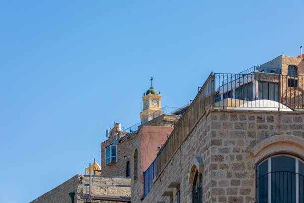 istock View to the clock on tower from quai of old Jaffa 1319991688