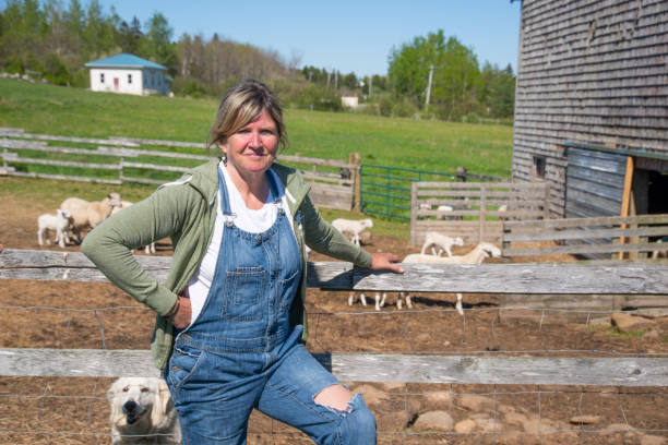 istock A woman on her small scale farm. 1319992858
