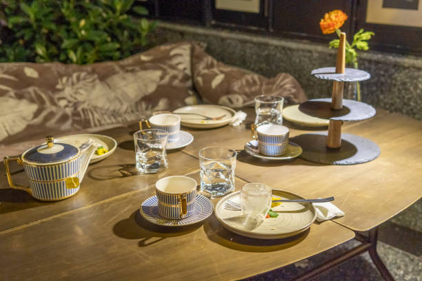 istock Leftover of English afternoon tea 1319997538