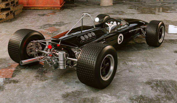 istock 3d render of beautiful vintage race car 1320002499