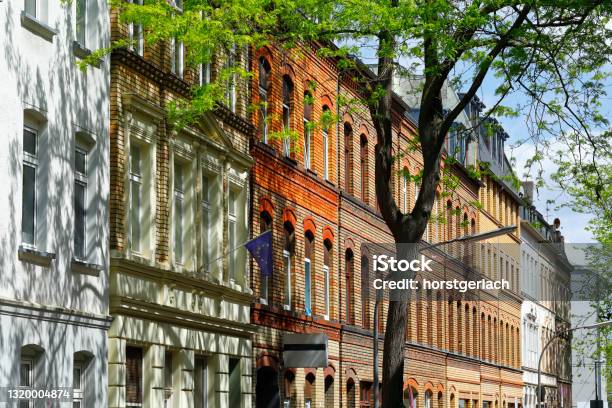 Historic Residential Buildings In Ehrenfeld Cologne Stock Photo - Download Image Now