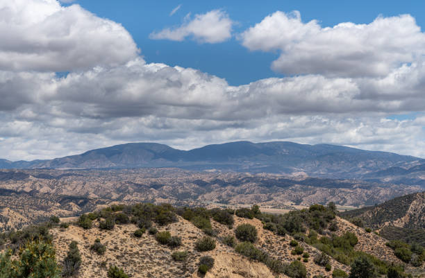 istock Heavy cloudscape over Los Padres National Forest east side, CA, USA. 1320005637