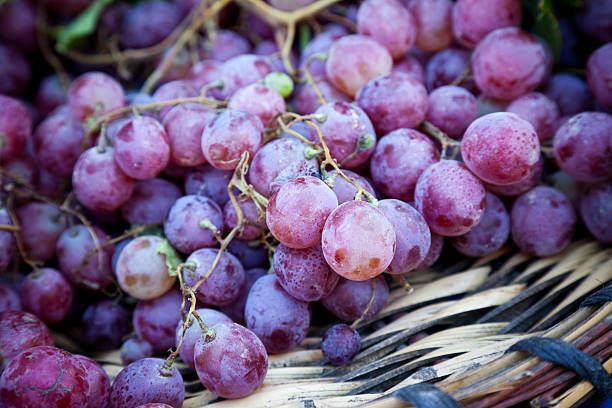Grapes close up stock photo