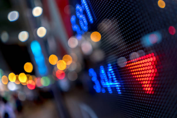istock Real time quotes at the stock exchange 1320010159