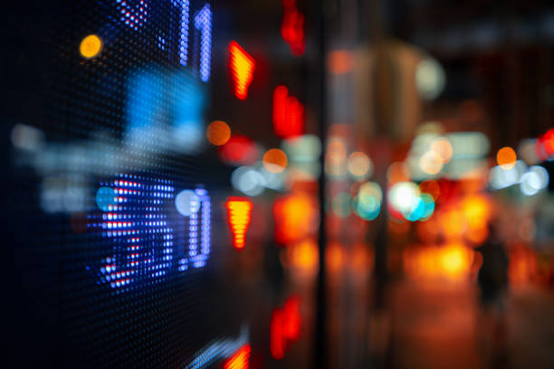 istock Real time quotes at the stock exchange 1320010299