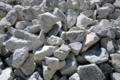 Limestone Aggregate Stone Close Up