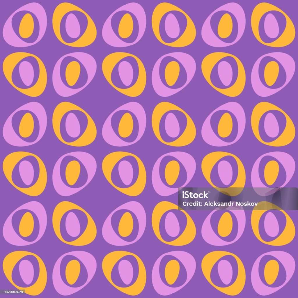 Aesthetic Patterns Rounded Rounded Abstract Seamless Pattern Decorative Accent For Any Surfaces ...