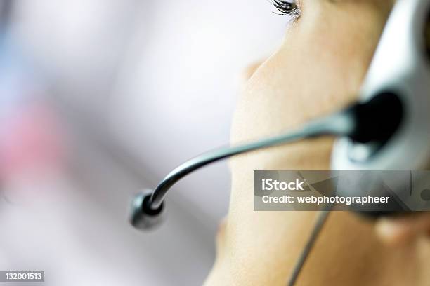 Call Operator Stock Photo - Download Image Now - Close-up, Customer Service Representative, Defocused