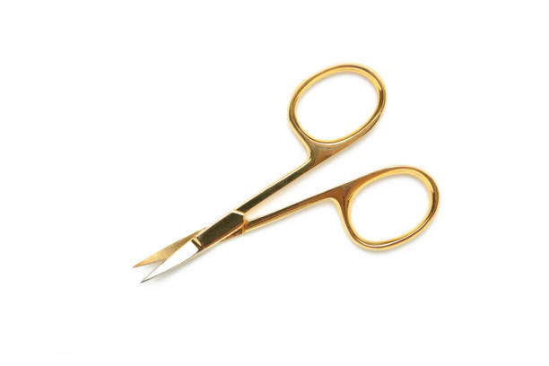 istock Scissors for manicure woman nails isolated on white 1320016113