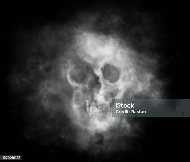 Smoke Skull Stock Photo - Download Image Now - Skull, Ghost, Smoke - Physical Structure