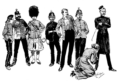 Illustrations taken from an 1896 edition of the Navy & Army Illustrated.