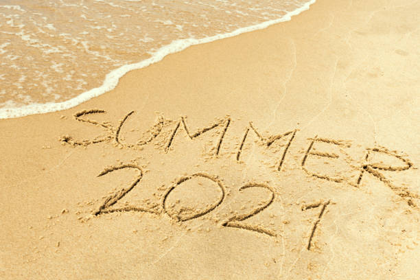 istock Summer 2021 written on the sand of a beach 1320020465